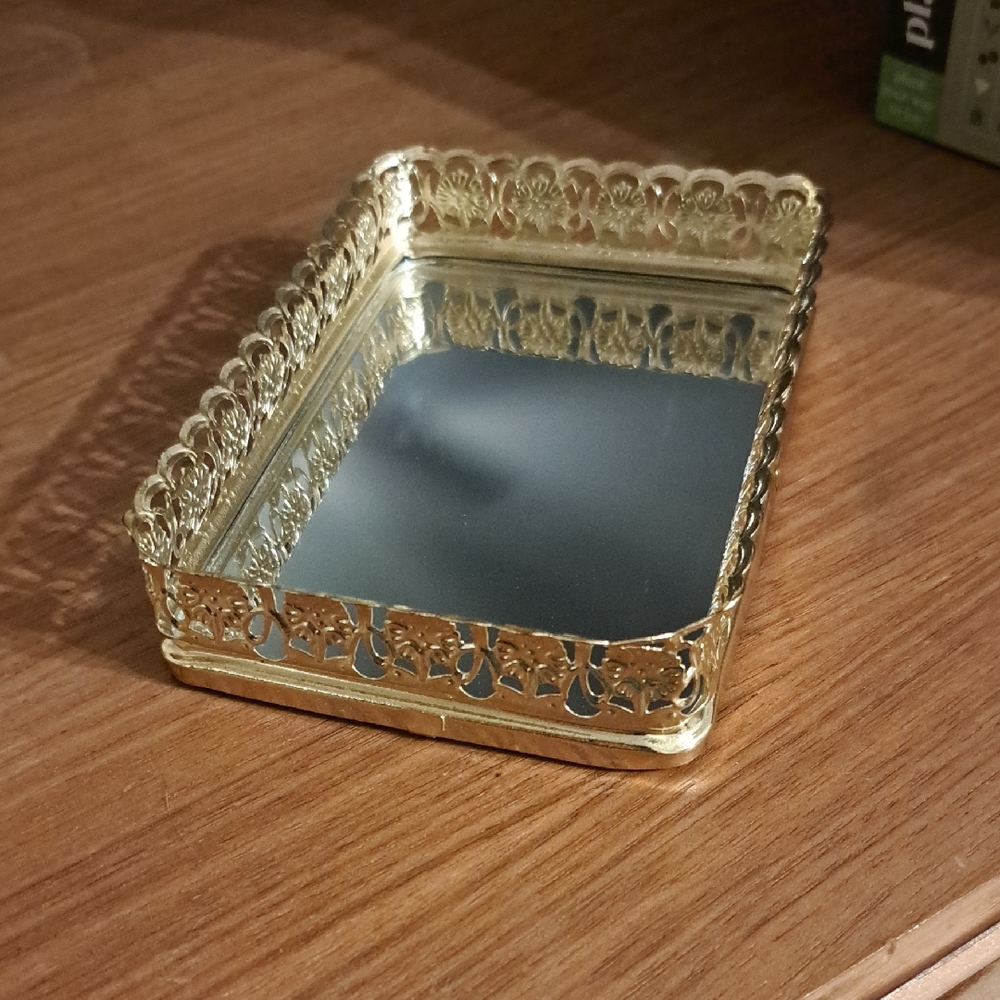 Elegant Gold Vanity Tray